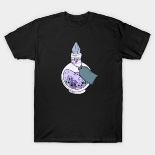 Magical Potions Bottles Witchy cute Skulls T-Shirt